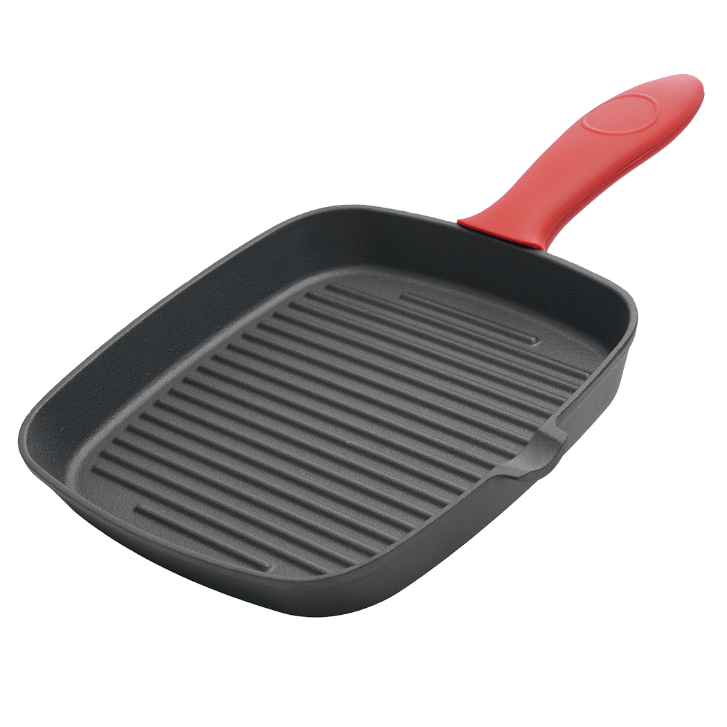 Toque Cast Iron Square Grill Pan with Spouts Cookware - Image 9