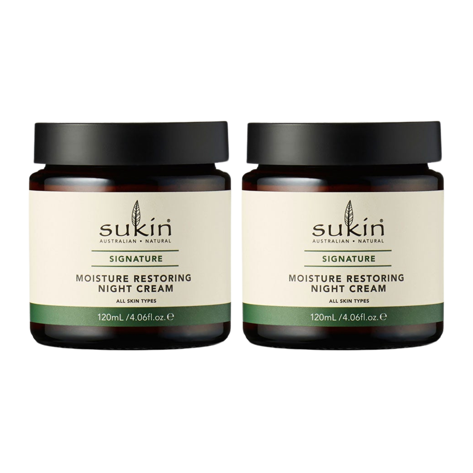 Sukin Moisture Restoring Night Cream 120ml x2