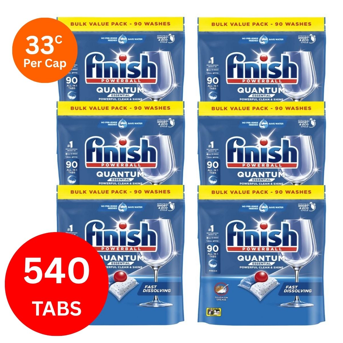 Finish Quantum x 540 Dishwasher Tablets