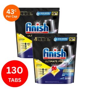 Finish Ultimate Pro x 130 Lemon Dishwasher Tablets