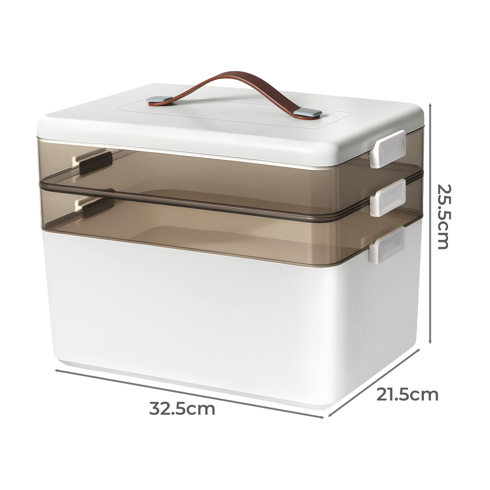 Levede Medical Storage Box Three Layer Medicine Case - Image 2
