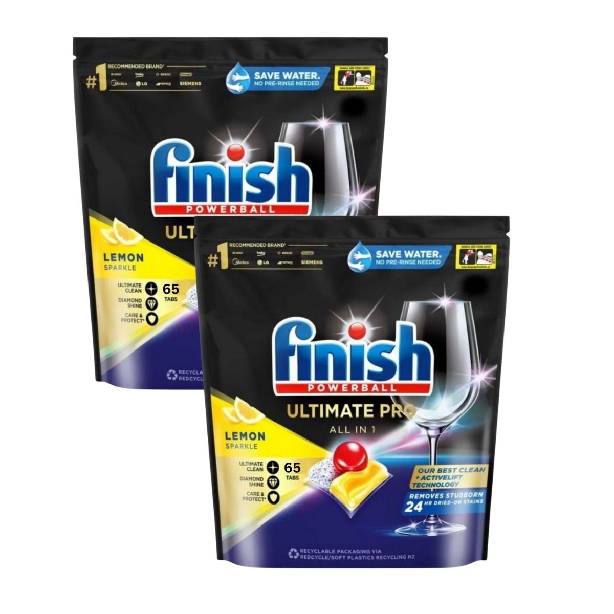 Finish Ultimate Pro x 130 Lemon Dishwasher Tablets - Image 3