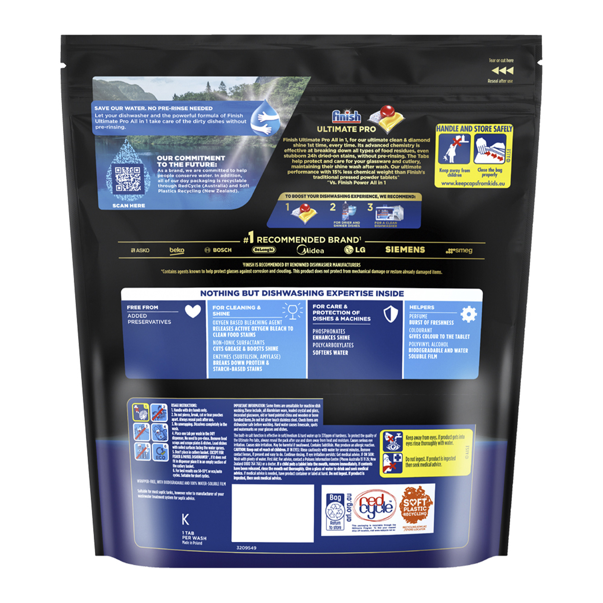 Finish Ultimate Pro x 325 Lemon Dishwasher Tablets - Image 2