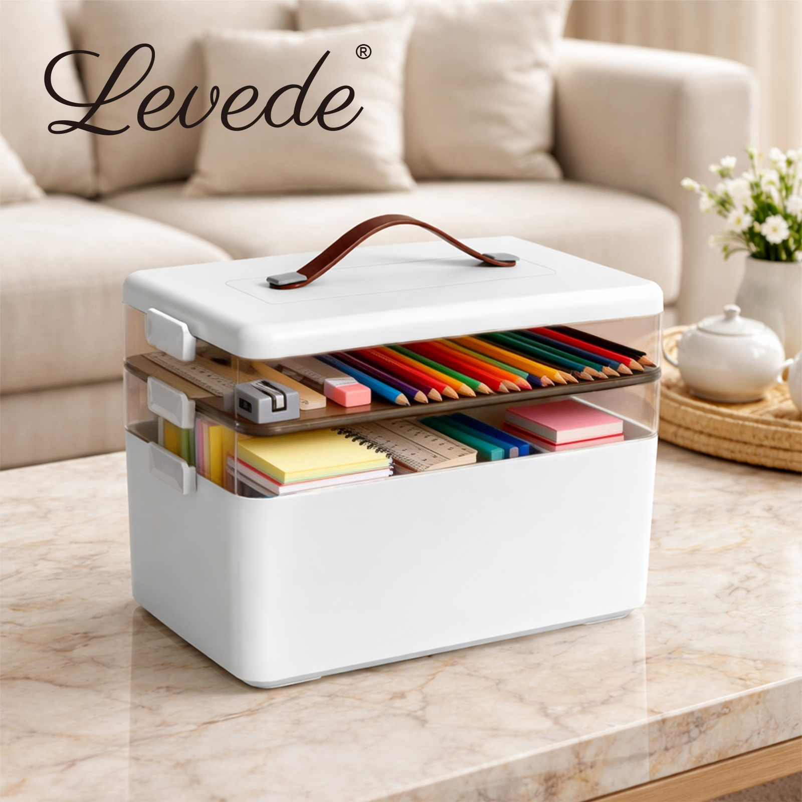 Levede Medical Storage Box Three Layer Medicine Case - Image 8