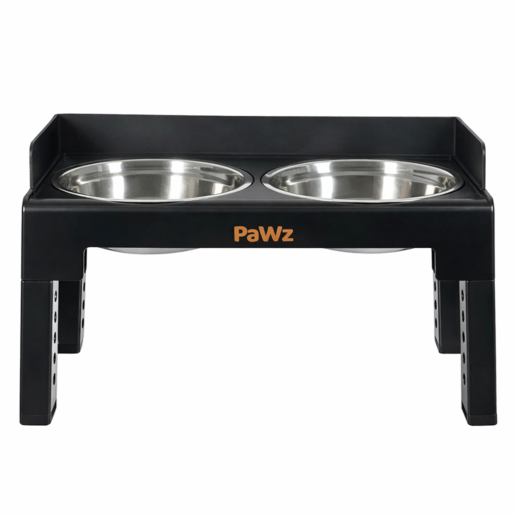 Pawz Elevated Dog Bowls Pet Feeder 6 Height Adjustable Raised Food Water Large - Image 2