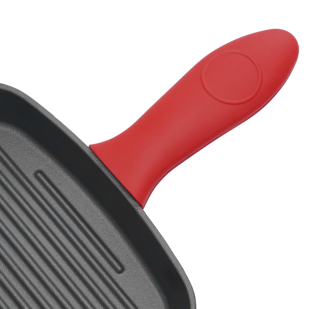 Toque Cast Iron Square Grill Pan with Spouts Cookware - Image 5